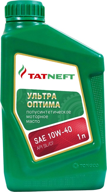 Масло моторное полусинтетическое Татнефть Ультра Оптима SAE 10W-40 (1л.)