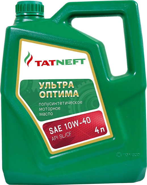 Масло моторное полусинтетическое Татнефть Ультра Оптима SAE 10W-40 (4л.)