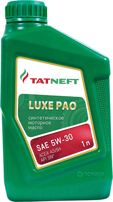 Масло моторное синтетическое Татнефть LUXE PAO SAE 5W-30 (1л.)