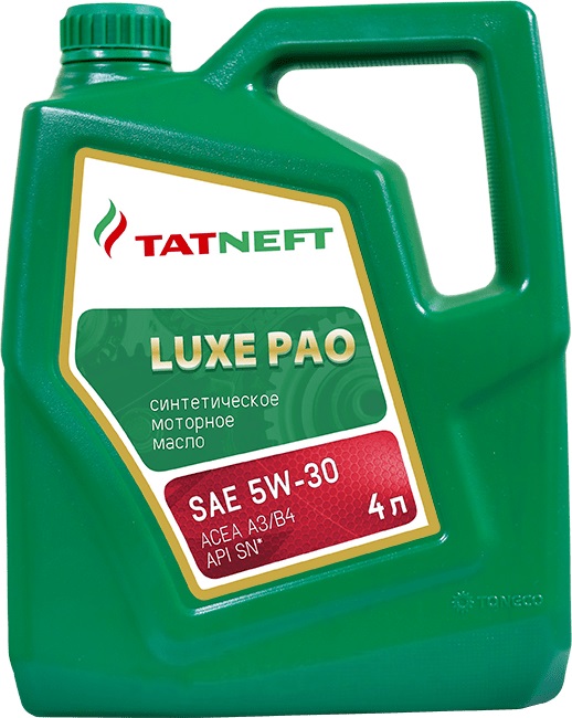 Масло моторное синтетическое Татнефть LUXE PAO SAE 5W-30 (4л.)