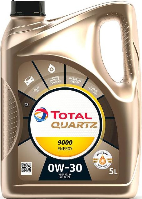 Масло моторное синтетическое TOTAL QUARTZ ENERGY 9000 0W30 (5л.)