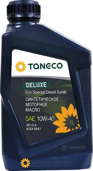 Масло моторное синтетическое TANECO DeLuxe Eco Special Diesel Synth SAE 10W-40 (1л.)